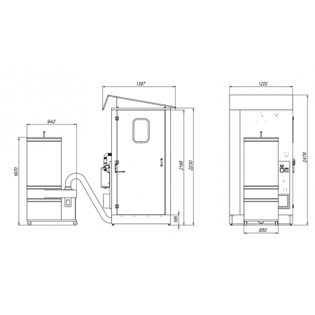 ОБЕСПЫЛИВАТЕЛЬ ОДЕЖДЫ DION DUSTFIGHTER (1300/P1, 1 чел.)