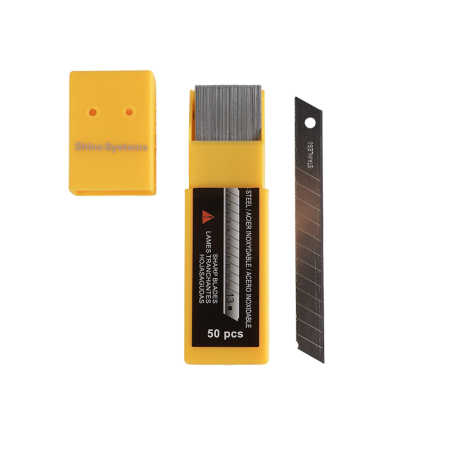 Shine Systems Лезвия из нержавеющей стали 60° 9 мм, 50 шт