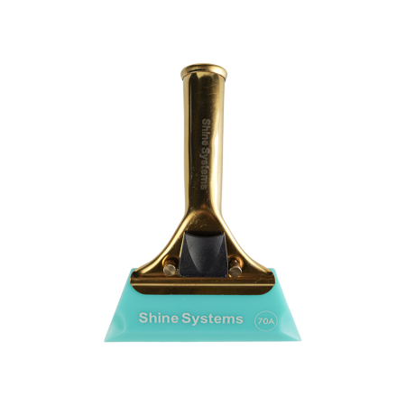 Shine Systems Ракель голубой твердостью 70А с ручкой 15*12,5см