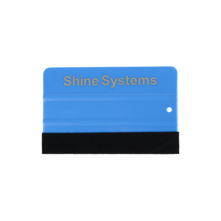 Shine Systems Выгонка жесткая синяя с черной микрофиброй, 12,6x8см