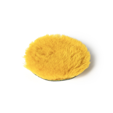 Shine Systems Yellow Wool Pad - полировальный круг из желтого меха, 130 мм