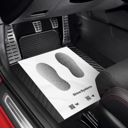 Shine Systems PaperMats - бумажные двухслойные коврики для авто, размер 525х405, 500 шт