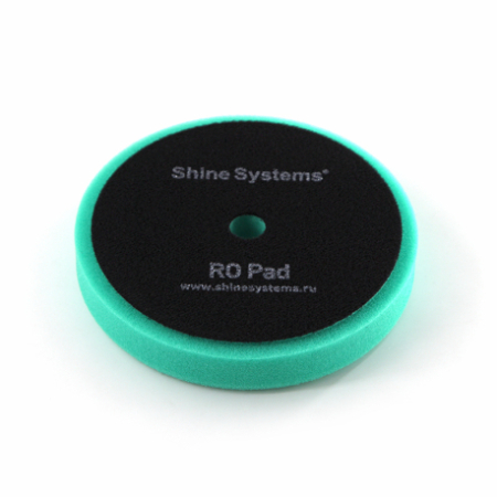 Shine Systems RO Foam Pad Green - полировальный круг твердый зеленый, 130 мм
