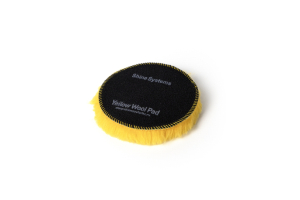 Shine Systems Yellow Wool Pad - полировальный круг из желтого меха, 130 мм